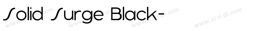 Solid Surge Black字体转换